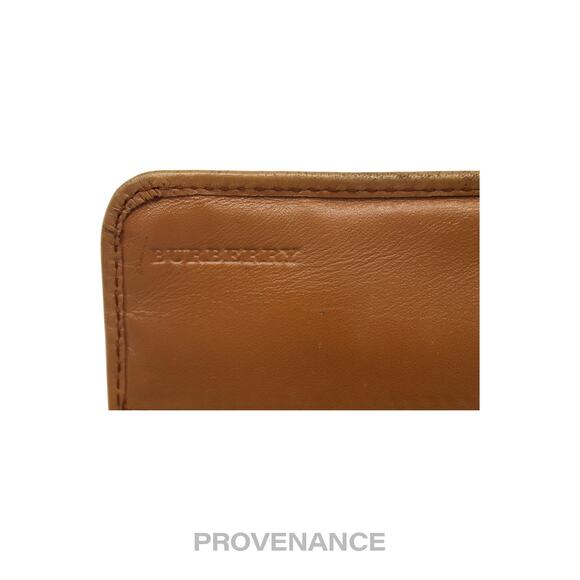🔴 Burberry Long Snap Wallet - Haymarket Check Brown - Picture 11 of 12